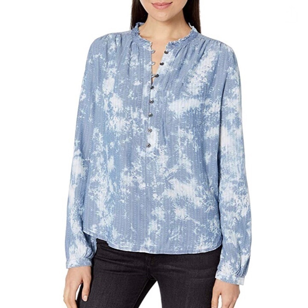 WILLIAM rast anastasia tie dye long sleeve top